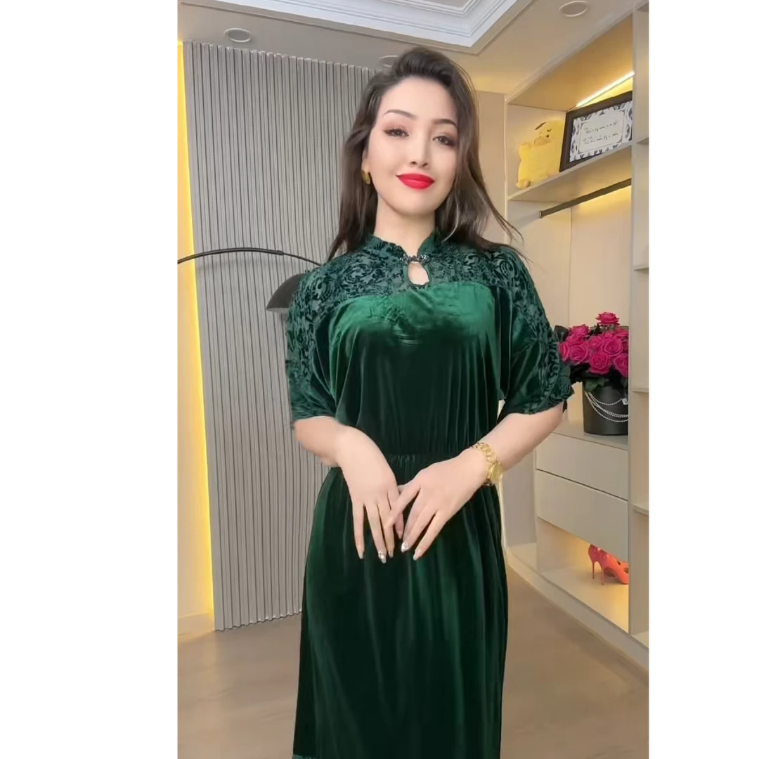 2025年秋冬新款 淑女 气质 网红 淑女 旗袍