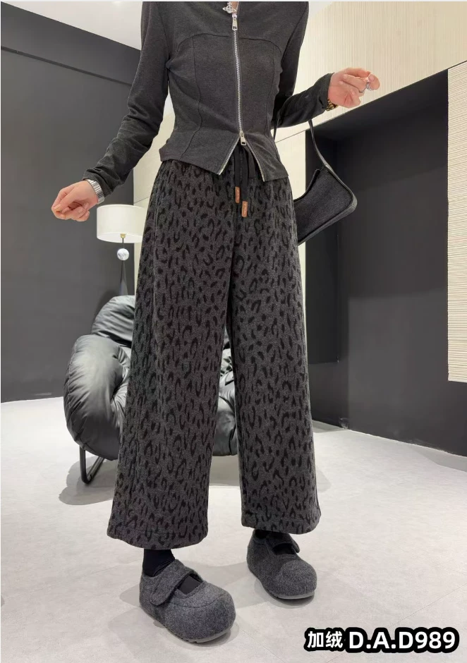 季公子推荐2025冬季加厚加绒防风九分裤989