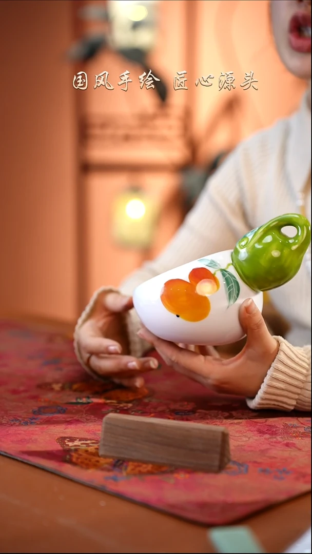 陶瓷景德镇高温釉中彩餐具（无毒无铅无镉）孤品款