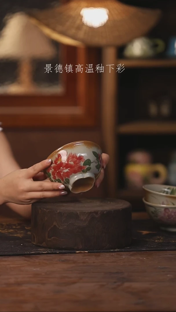 陶瓷景德镇高温釉下手绘陶瓷494
