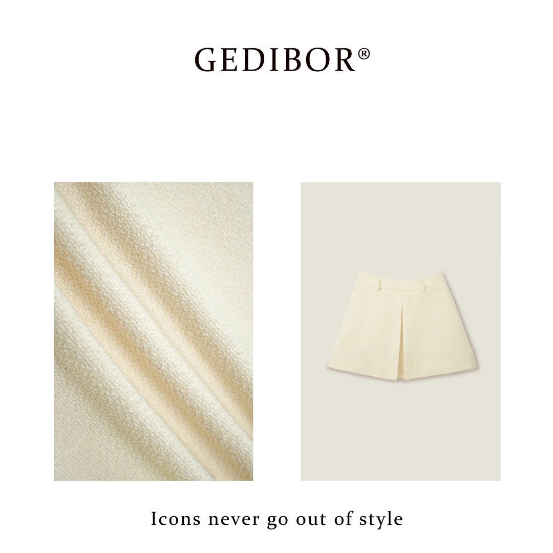 【GEDIBOR】“秋千裙”羊毛显瘦高级百搭气质半身裙