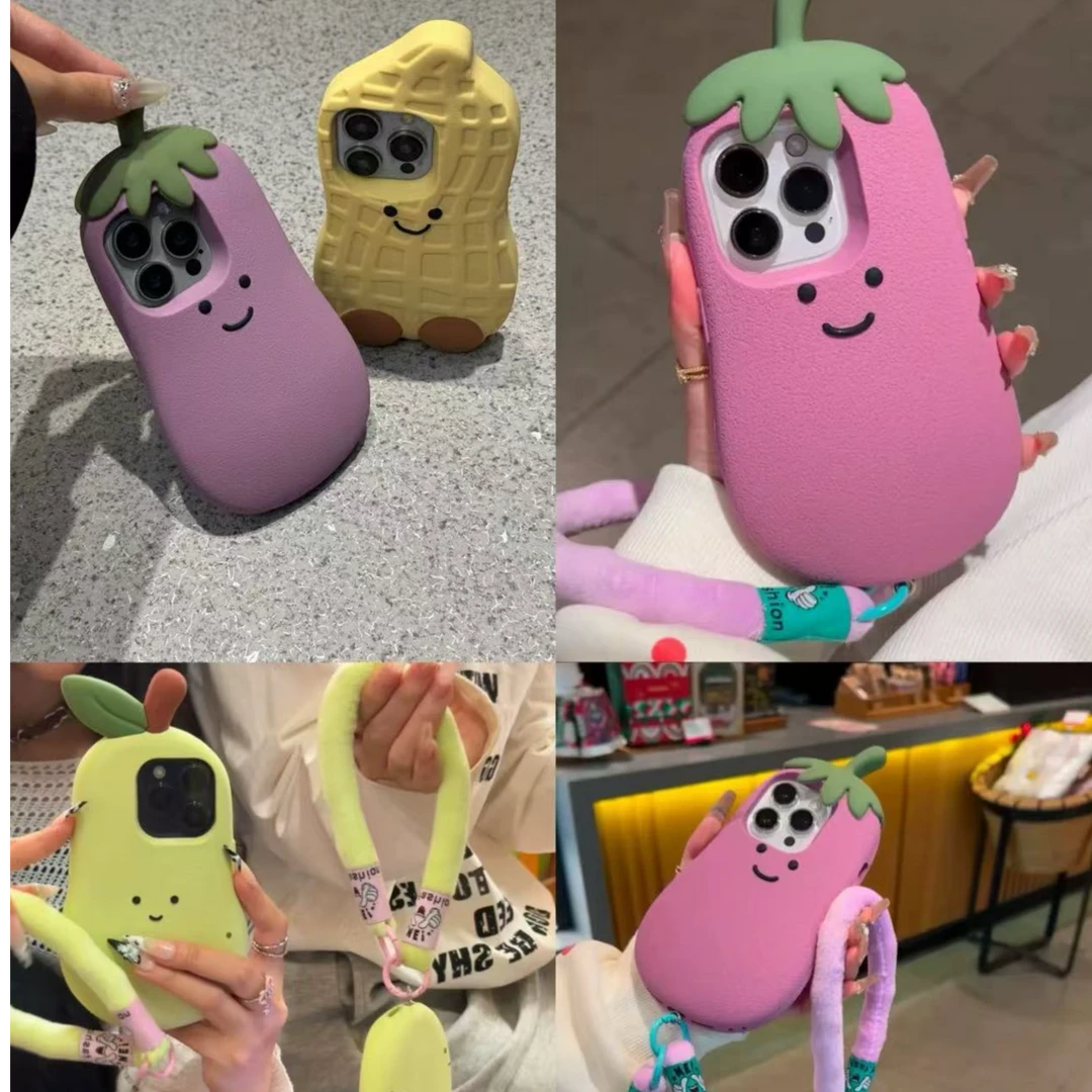 5卡通可爱液态硅胶16promax手机壳简约高颜值