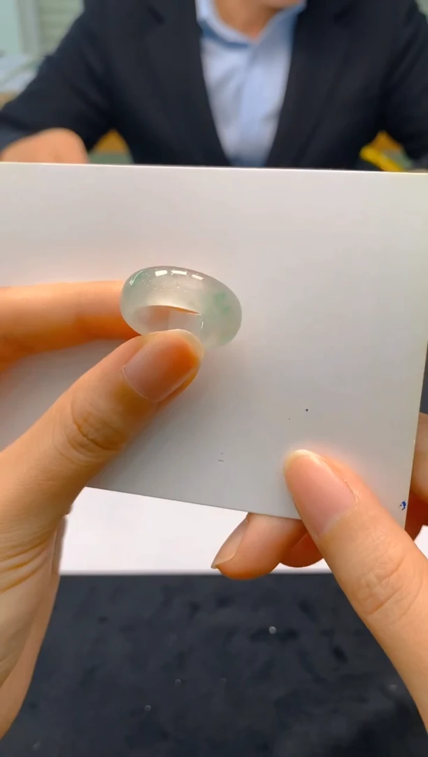 【闪购商品】石英质玉戒指未镶嵌冰美人非洲翠64