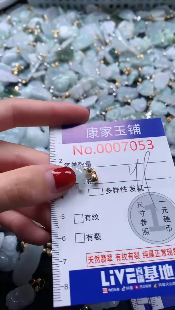 翡翠未镶嵌吊坠(不含链)7053
