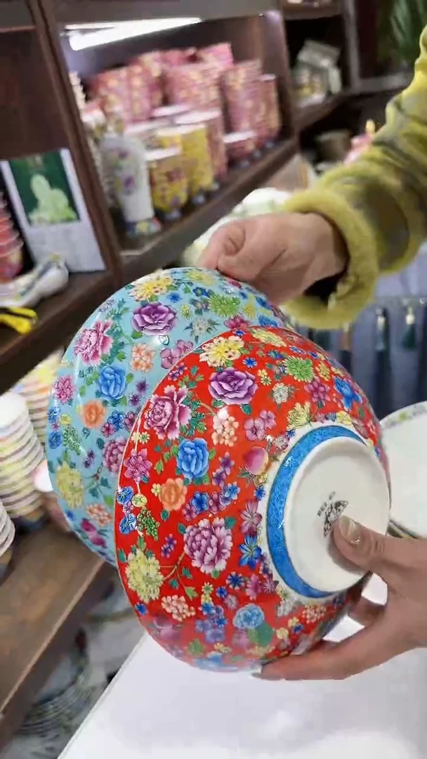 【闪购商品】瓷片8英寸元宝盘2个景德镇陶瓷