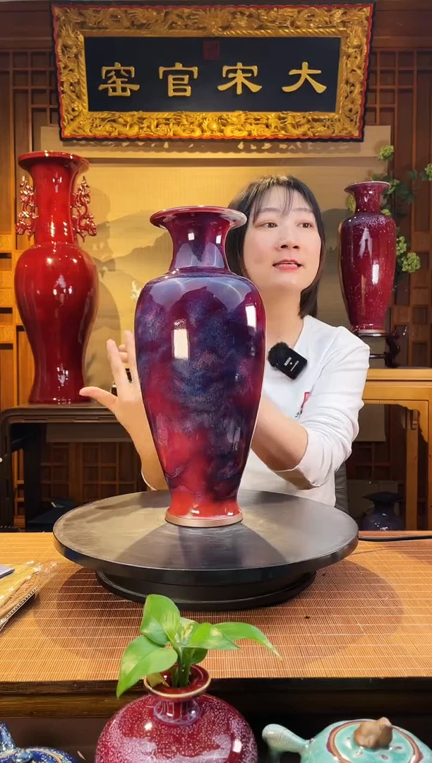 摆件大宋官窑【观音瓶】平安是福