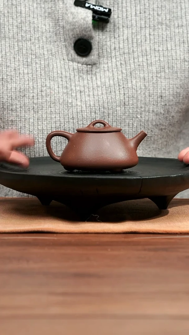 【闪购商品】紫砂茶壶明清  腰圆石瓢