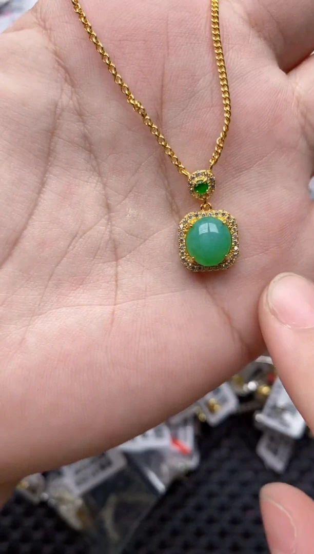 【闪购商品】翡翠戒指银S925镶嵌66666---4