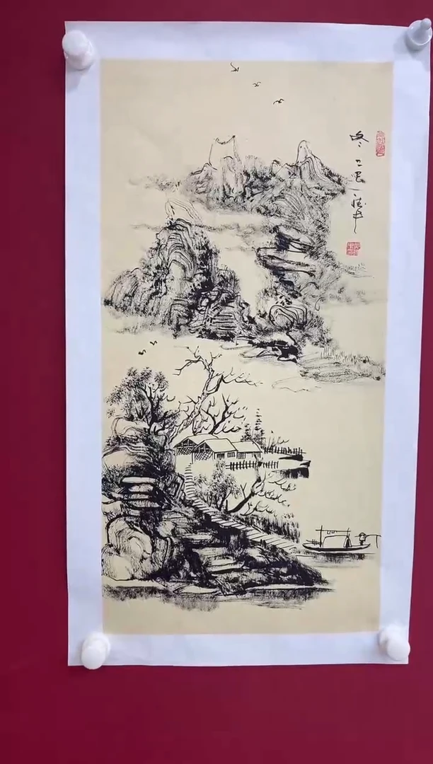 国画黄德中老师两平尺