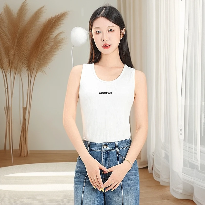 哥弟背心U领新款官方正品经典简约百搭弹力GIRDEAR字母打底130015