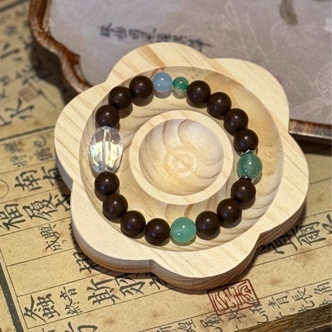 非金属锦纶手链 北高峰灵顺香疗天年香·参归养元古法合香珠手串