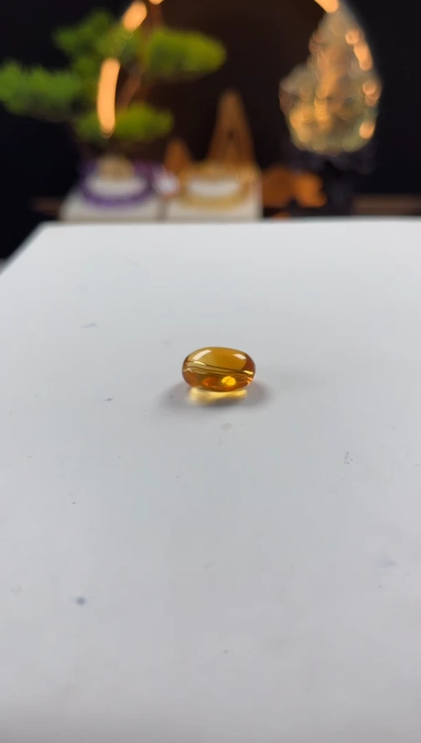未镶嵌手链黄晶莫*天然黄水晶随形单颗珠子