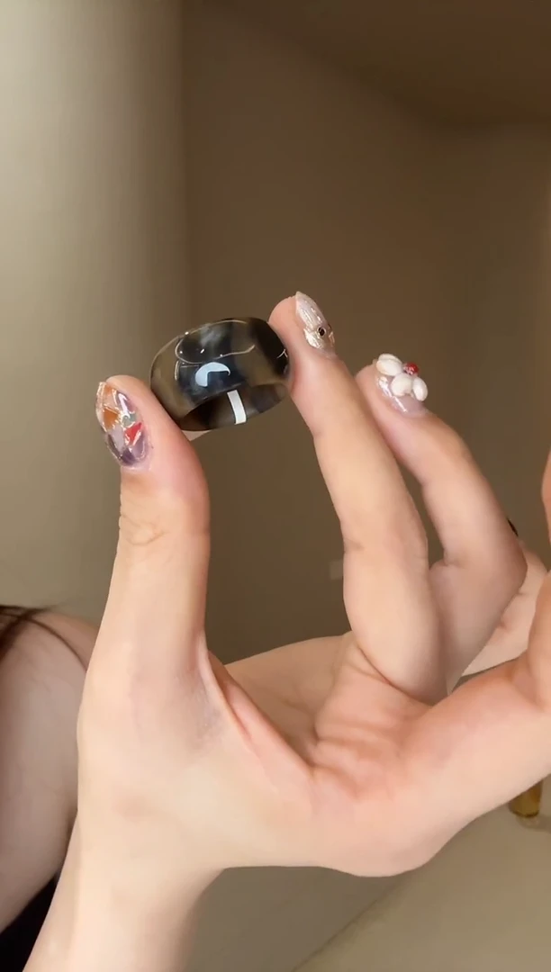 未镶嵌戒指和田玉16码糖青花多样性发其一