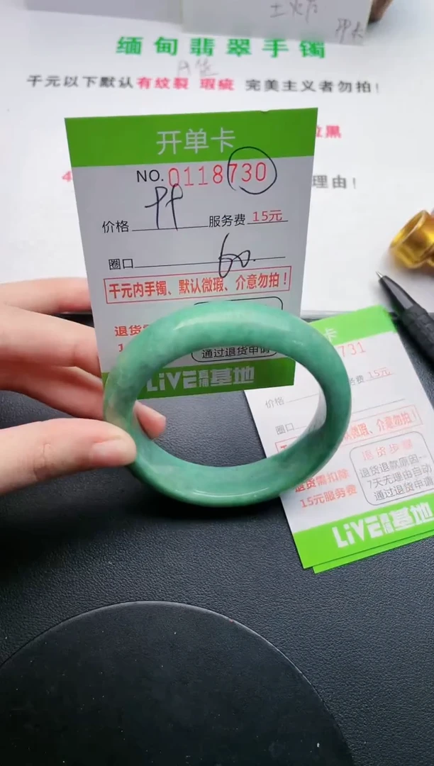 翡翠手镯未镶嵌30天然翡翠A货