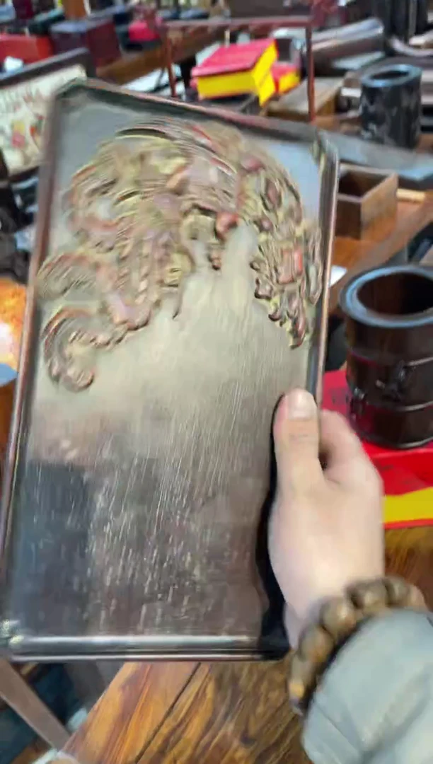 【闪购商品】木紫檀窄茶盘凤凰