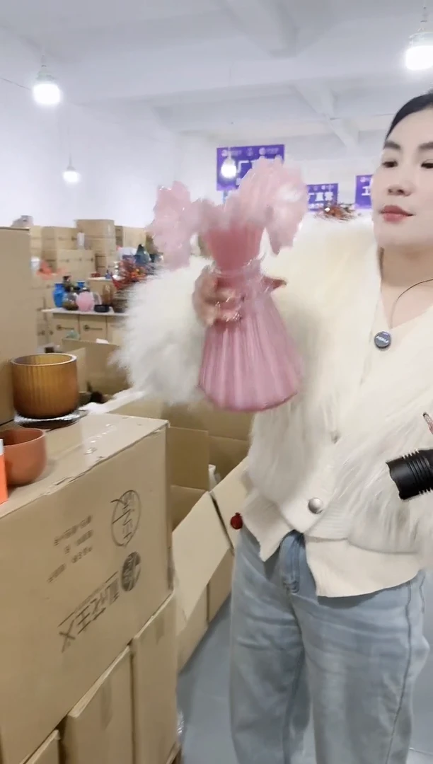 【闪购商品】无铅玻璃UU外贸花瓶微瑕-PKZX