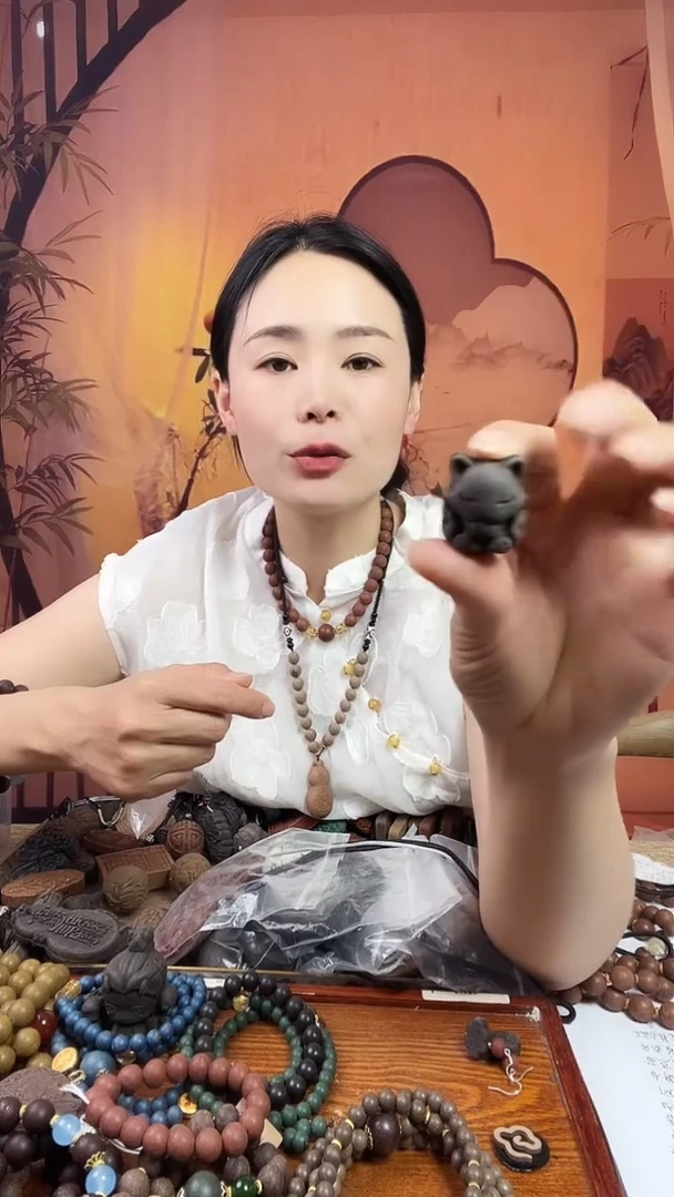 泥塑栀子香方小狐狸仔
