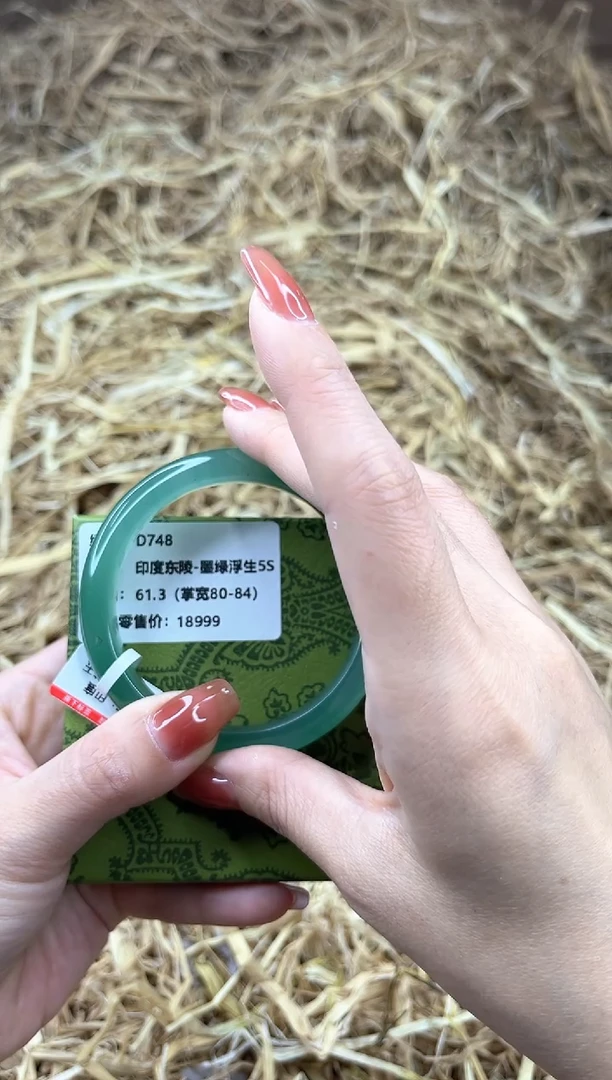 未镶嵌手镯石英质玉D748-61.3