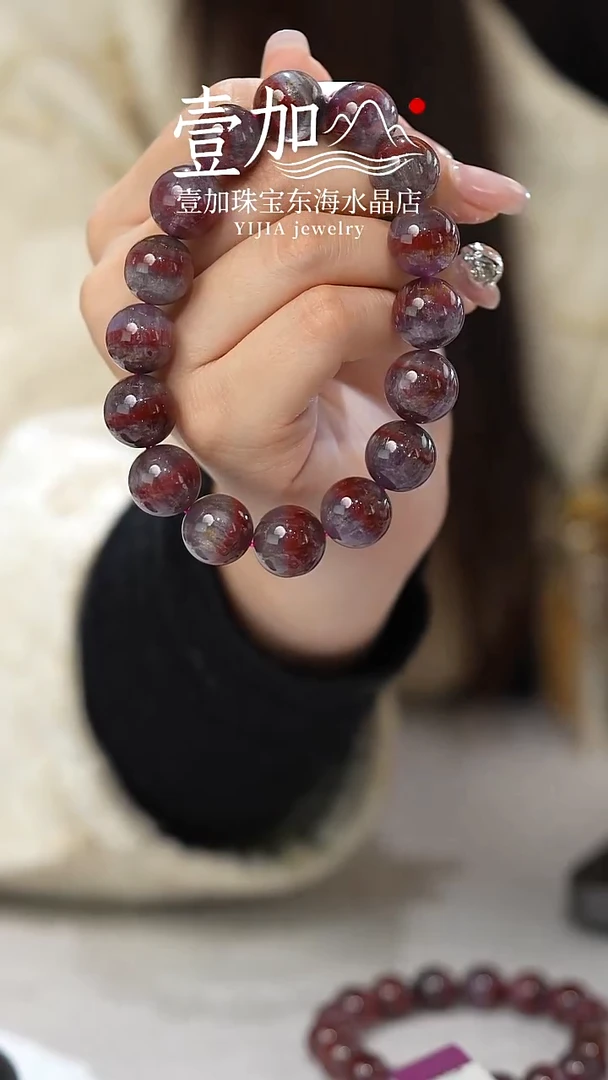 颈饰未镶嵌水晶极光四色手串14mm