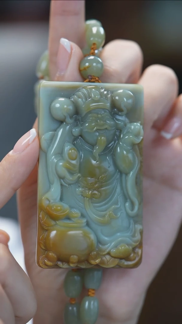 颈饰未镶嵌和田玉财神爷