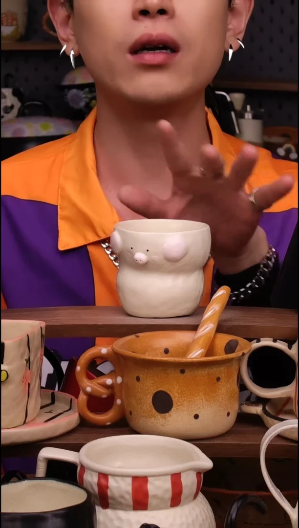 杯子景德镇可爱设计师款陶瓷