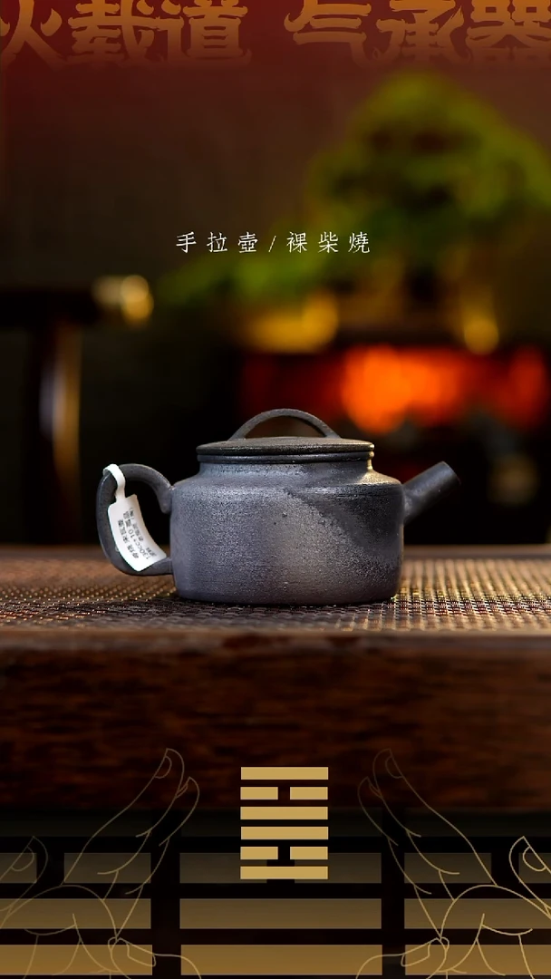 夸烧柴烧宋瓦壶97