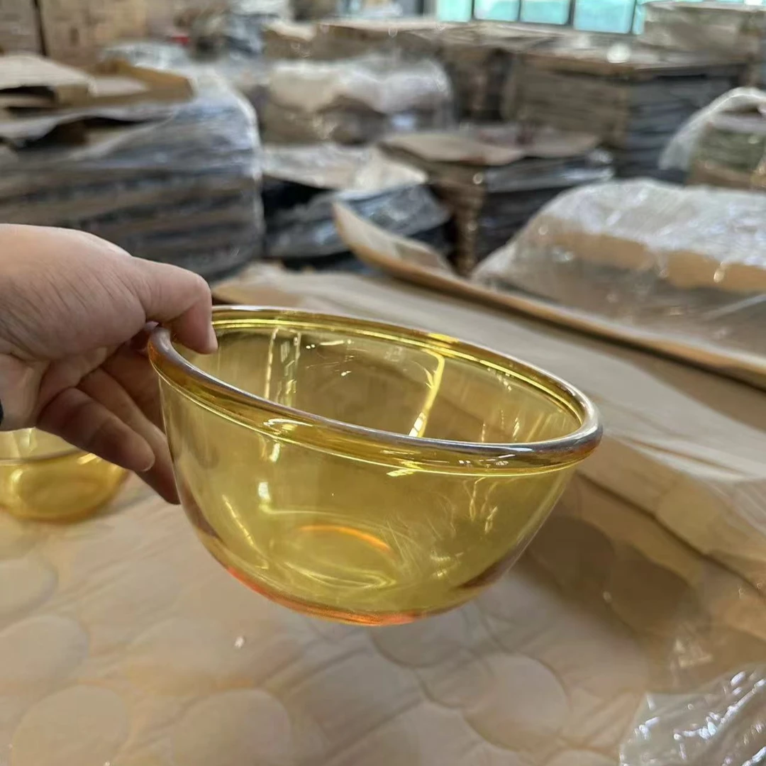 【清仓福利】1500ml大容量琥珀色高硼硅家用玻璃大碗