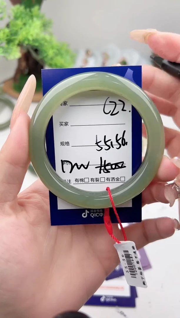 未镶嵌手镯和田玉微色差C22
