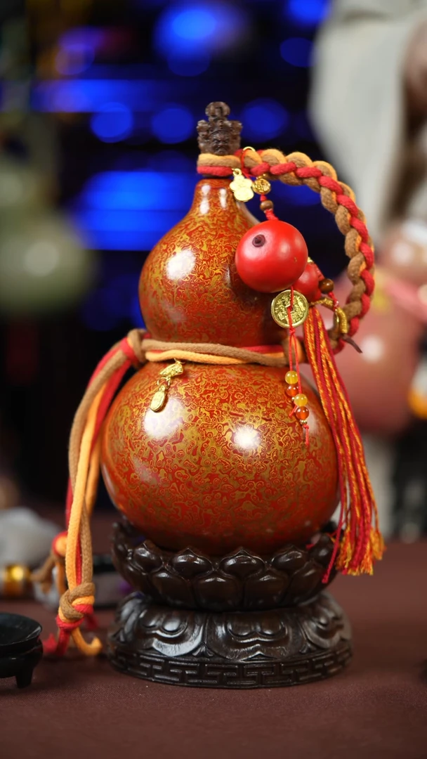 【闪购商品】498号700ml左右的非遗漆器酒葫芦