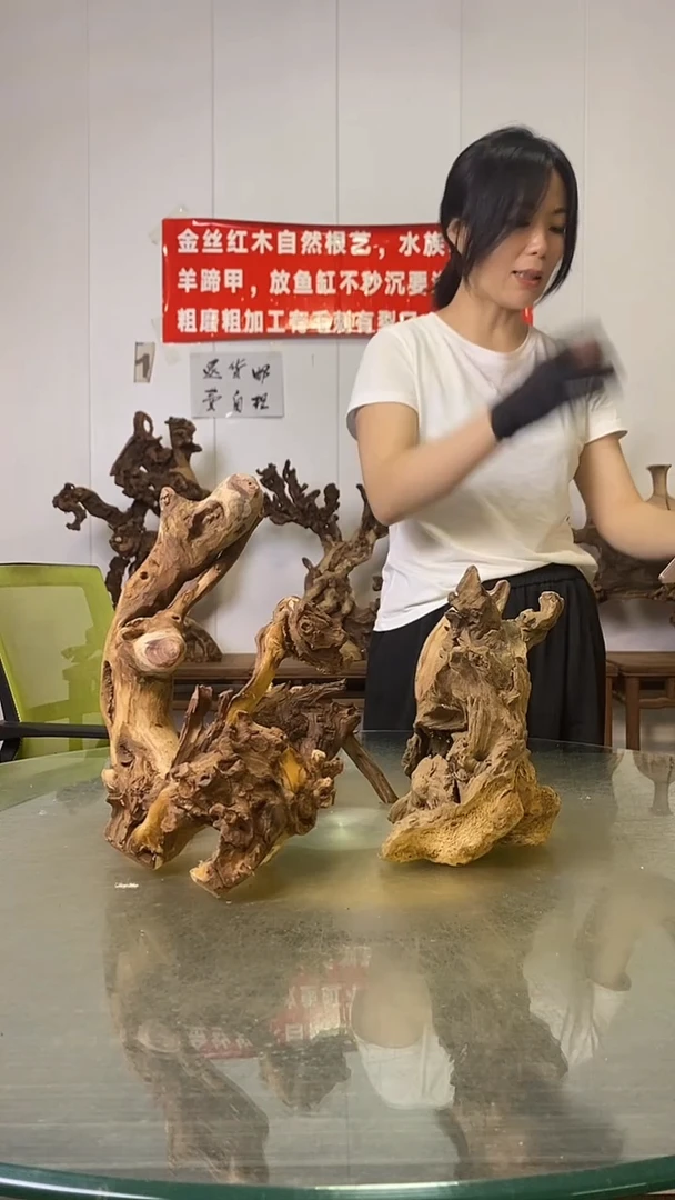 香榧木黄****站金丝红木   羊蹄甲5