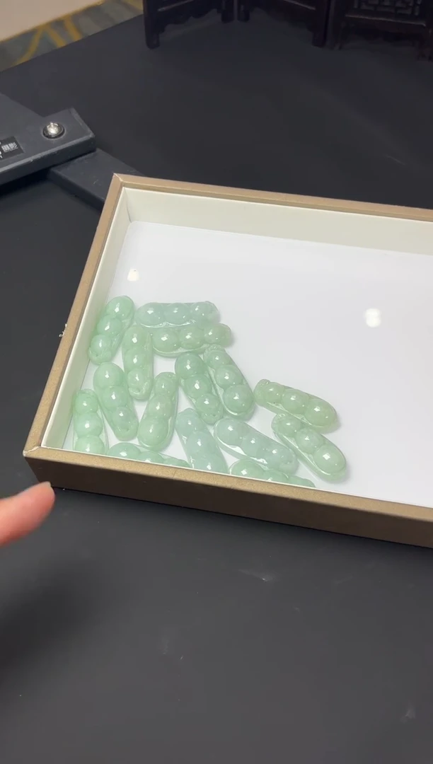 颈饰未镶嵌翡翠K232-1267豆子多样性发一件