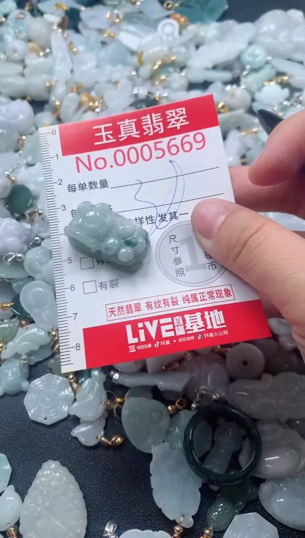 吊坠(不含链)未镶嵌翡翠5669