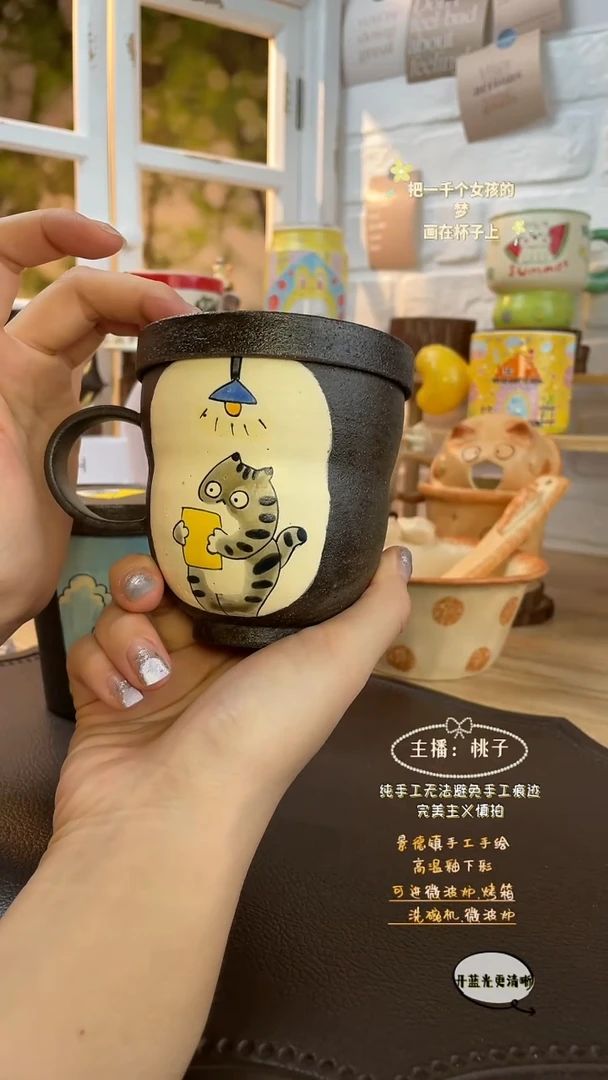 摆件景德镇创意手绘可爱设计师款文创葫芦紫砂
