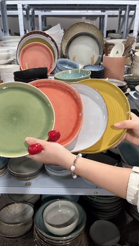 【闪购商品】瓷片外贸尾货瑕疵满20包邮X4 小盘组合