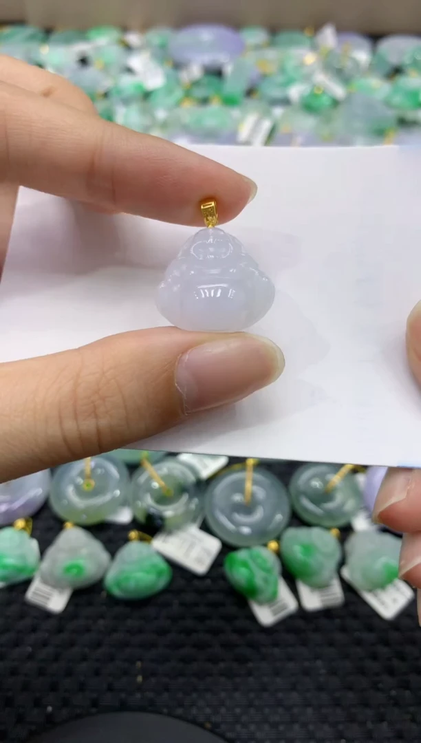 颈饰未镶嵌翡翠天然缅甸翡翠A货