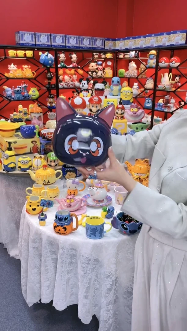 【闪购商品】.@@露娜猫陶瓷储物罐