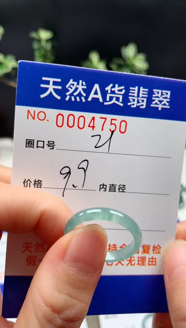 未镶嵌戒指翡翠21#