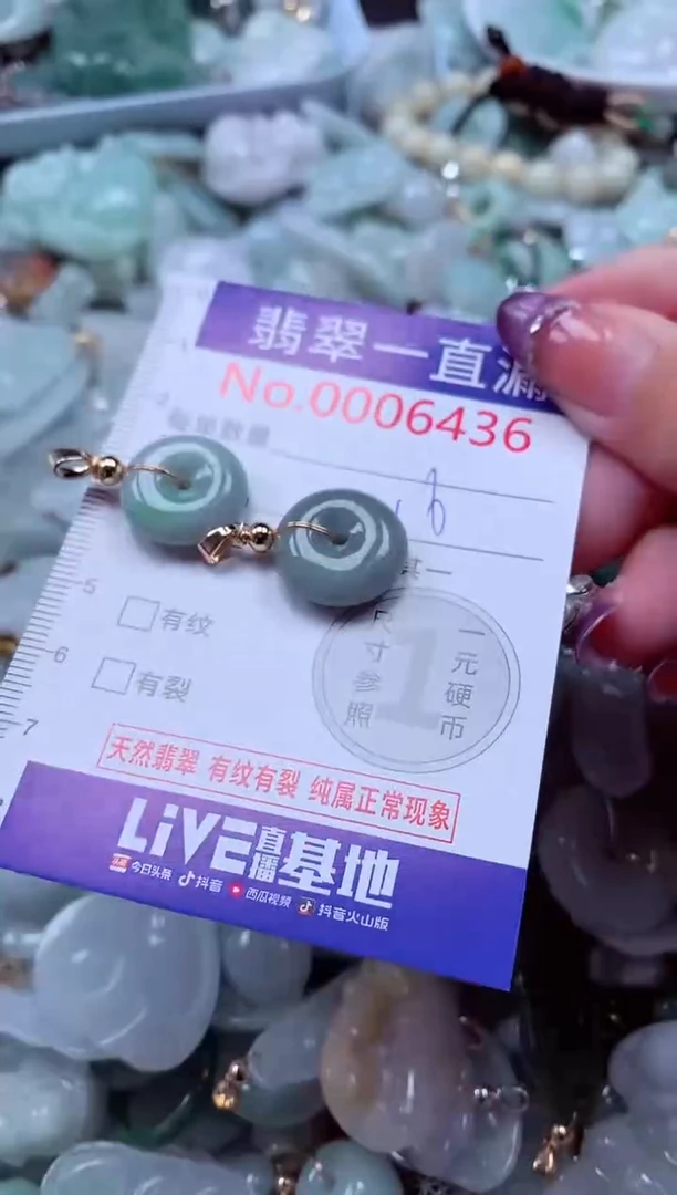 翡翠未镶嵌吊坠(不含链)6436