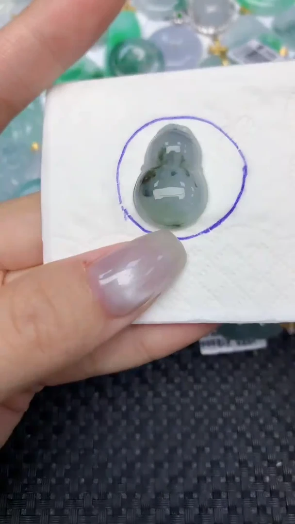 颈饰未镶嵌翡翠天然缅甸翡翠a货百元以上9元证书费自理