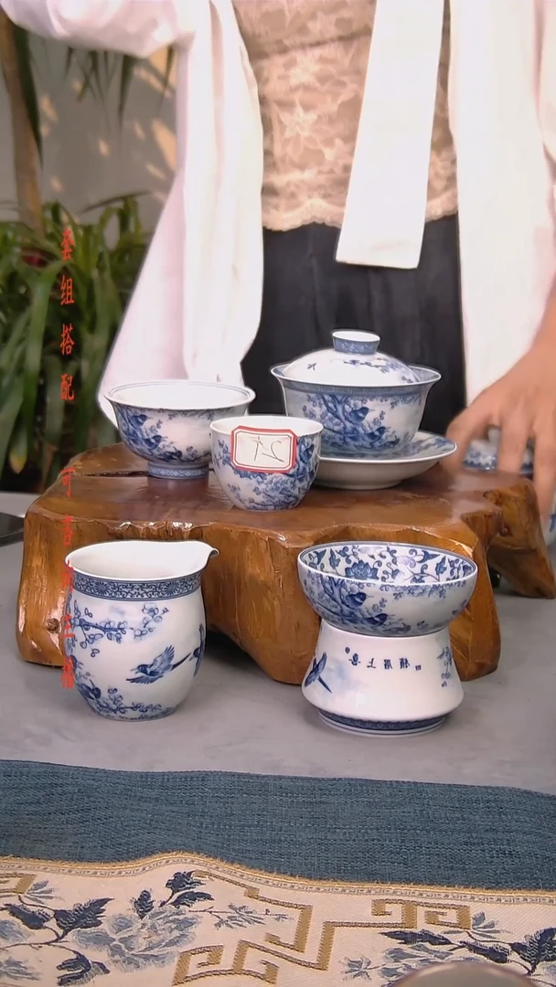 简装家用款6件套 白瓷陶瓷茶具