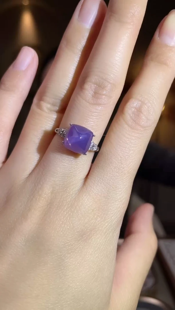 银S925镶嵌戒指水晶手饰