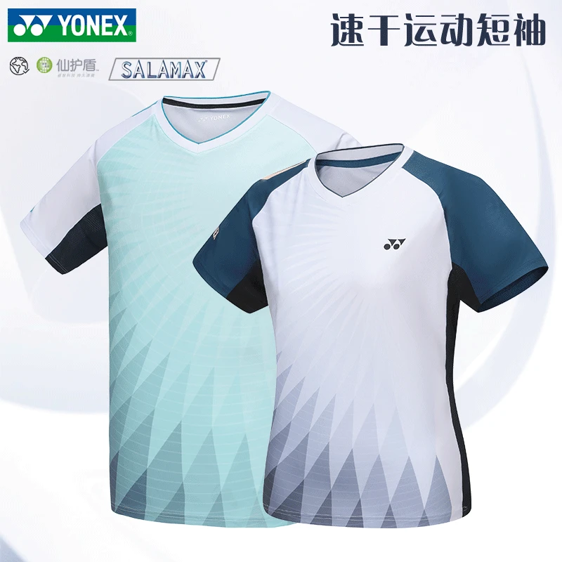 YONEX/尤尼克斯球服短袖T恤速干时尚210104圆领夏季休闲210104