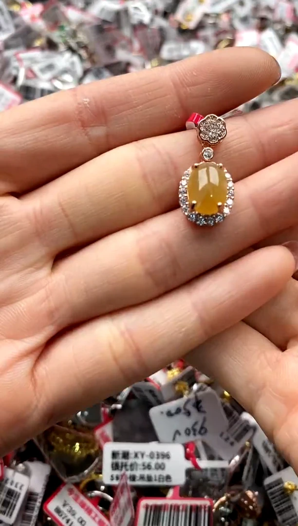 【闪购商品】翡翠戒指银S925镶嵌2222222      5