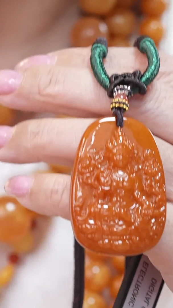 蜜蜡颈饰未镶嵌9942天然蜜蜡珠宝奇石云端妖孽全部保真