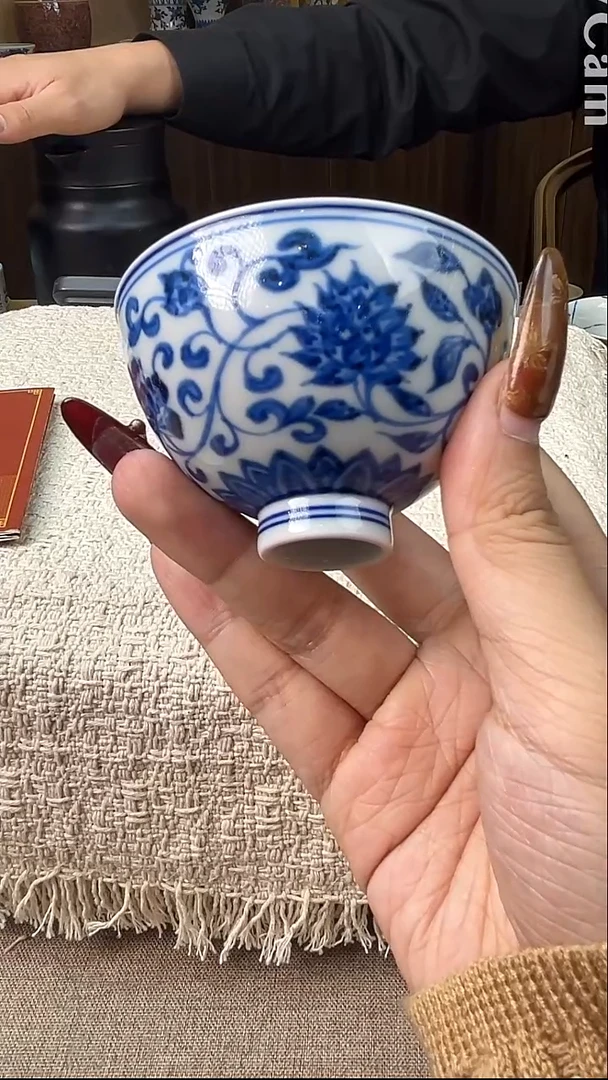 瓷片景德镇毛仔柴窑杯