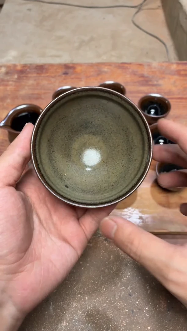 茶盏真柴烧建盏换点柴火