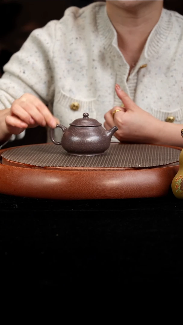 茶壶紫砂【F044】矮潘 宜兴紫砂