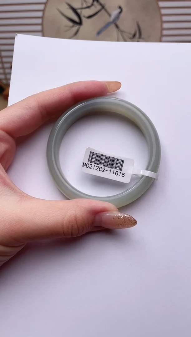 未镶嵌手镯和田玉55+ 且末蓝