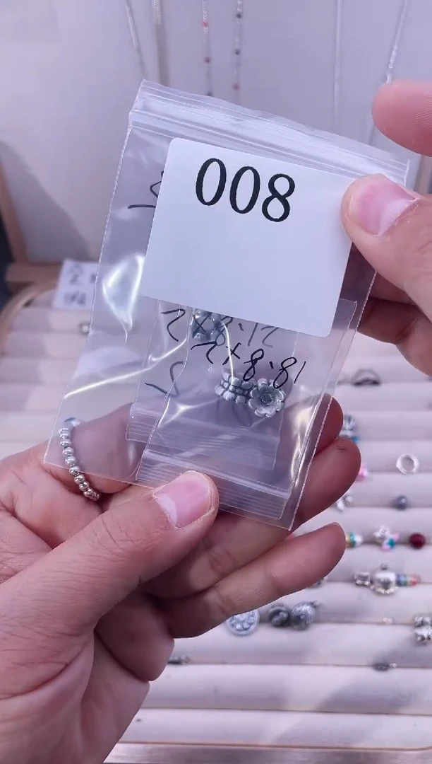 无足银金***果纯银配件008