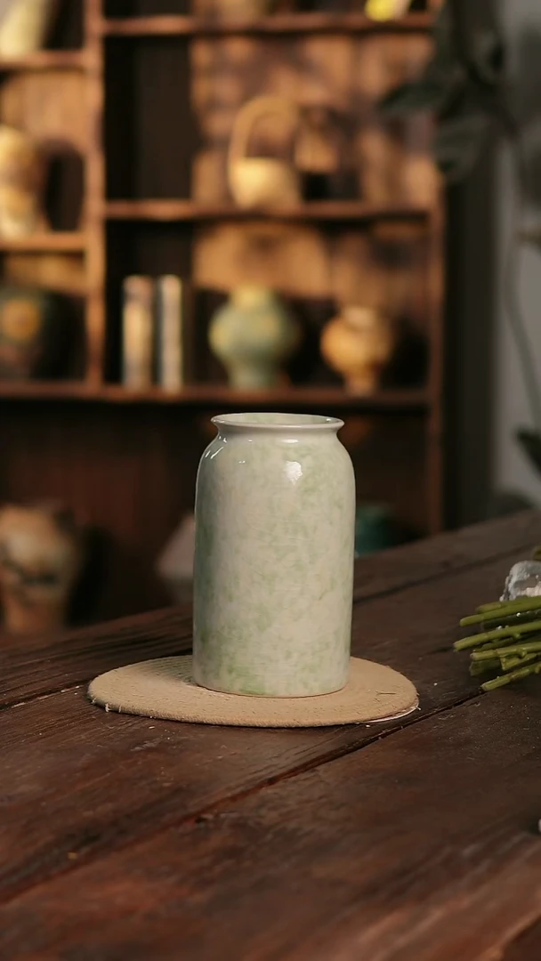 摆件7-322 陶瓷花器高20口径10